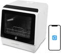 GudeaSmart® Mini Vaatwasser Incl. App – Afwasmachine – 5 Programma’s – 900 Watt – 42,5 x 42,8 x 45,8 cm - Wit