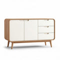 Houten kast met drie lades en twee deuren afmetingen 150 x 45 x 75 cm