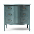 Ladenkast in groen met vier lades van hout 80 x 40 x 90cm