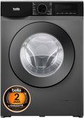 Bella BWA9014.1G - Wasmachine - 9KG - Energielabel A - Stoomfunctie - 1400 toeren - 16 programma's - Donkergrijs