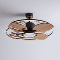 Plafondventilator met houten blad en geïntegreerde verlichting 30 x 30 x 25cm