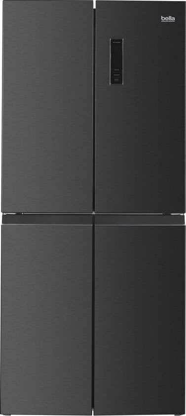 Bella BMD-448DDI - Amerikaanse Koelkast - 4 Deuren - No-Frost - Digitaal Display - 362 liter - Dark Inox
