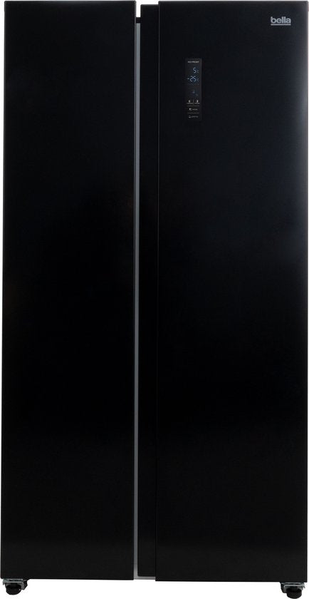 Bella BSBS-445.1BE - Amerikaanse koelkast - Display - 442 Liter - No Frost - Zwart