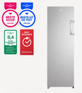 ETNA VV172NRVS - Vrijstaande vriezer - Geschikt voor schuur tot -15°C - No-Frost - 172 cm hoog - RVS/RVS look - Energielabel C - Multi Flow 360-technologie - FastFreeze - 5 lades + 2 schappen