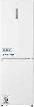 Inventum KV1850W No Frost energiezuinige koel-vriescombinatie - 185 cm hoog - 338 liter - Zeer stil: 35 dB - Superkoelen - Supervriezen - Energielabel C - Vrijstaand - Wit(Wit)