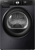 Hisense 3S Serie DH3S902BB3 - Zwarte Wasdroger met Energielabel C - Warmtepompdroger - 9kg - ConnectLife - Trommelverlichting - AutoDry - Quick Dry - Allergy Care(Black)