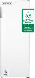 Inventum VR1430B No Frost kastmodel vriezer energiezuinig - 161 liter - 143 cm hoog - Supervriezen - Energielabel C - Geschikt voor garage tot -15°C - Vrijstaand - 5 lades/vakken - Zwart(Wit)