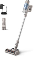 Philips Steelstofzuiger Draadloos XC2011/01 - Zuigmond met LED verlichting - Zonder Zak - Incl Handstofzuigerfunctie - Alle Vloertypen - Lichtgewicht(Witgrijs)