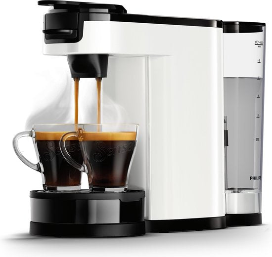 Philips Senseo Switch Koffiemachine HD6592/64 - Pad- en Filterkoffiezetapparaat - Automatische Uitschakeling - Instelbare Intensiteit - Incl Thermische Kan - Zwart(Wit)