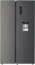 CHiQ FSS559NEI42D - Amerikaanse koelkast - 559 Liter - No Frost - 5.5 L Waterdispenser - Digitaal LED Display - Inverter Compressor - Snelvriezen tot -32℃ - 12 jaar garantie op compressor(Dark Stainless Steel)