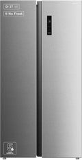 Inventum SKV0178B No Frost energiezuinige Amerikaanse koelkast - 555 liter - Digitaal led-display - IJsblokjesmaker - Stil: 37 dB - Superkoelen - Supervriezen - 2 deuren - Energielabel D - Zwart(RVS)